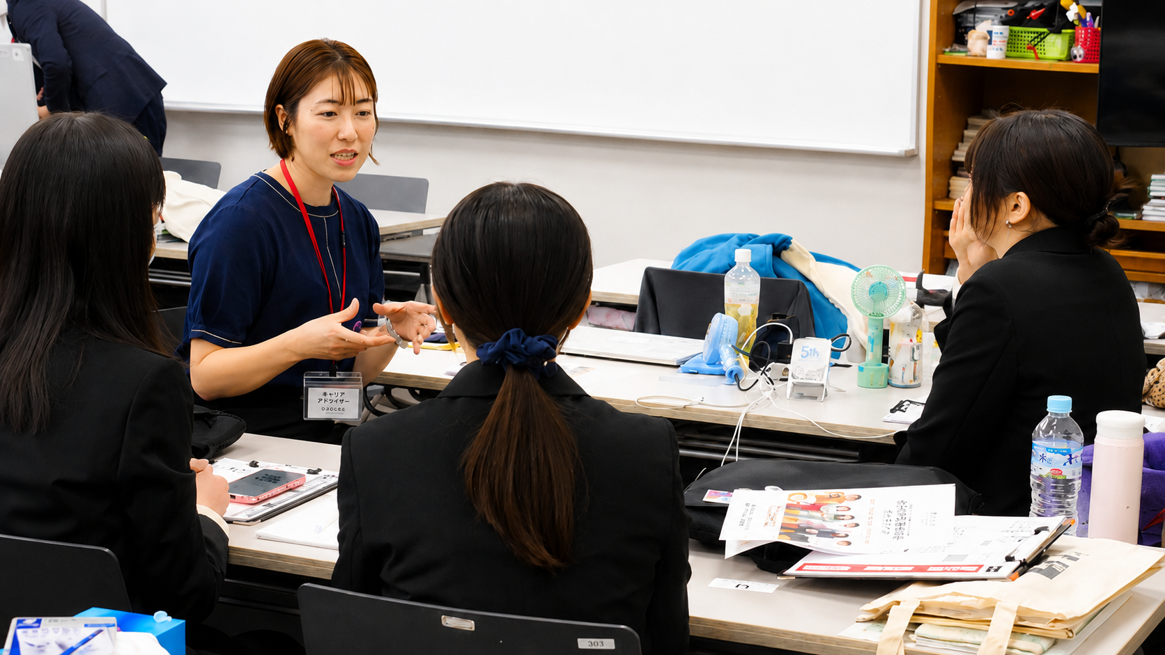 株式会社キープキャリエール キャリアアドバイザーによる就職相談の様子